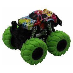 Машинка гоночная die-cast, 4*4, фрикционная, двойной реверс, зеленые колеса Funky Toys FT61041