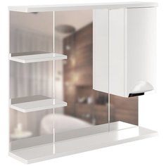 Шкаф навесной "ЭТЬЕН-80" правый с подсветкой (ПВХ) Mixline