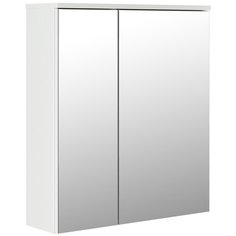 Шкаф навесной "МИЛАН-60" белый без подсветки (ПВХ) Mixline