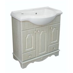 Тумба д/ванной "ПРОВАНС-105" зеленый под ум.Классик -105 (Kirovit) на цоколе (ПВХ) Mixline