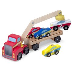 Набор машин Melissa & Doug с магнитным погрузчиком (9390)