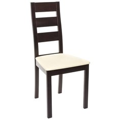 Стул Woodville Kirill, дерево/искусственная кожа, цвет: венге/бежевый