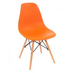 Стул Woodville Eames (PC-015), пластик, цвет: оранжевый