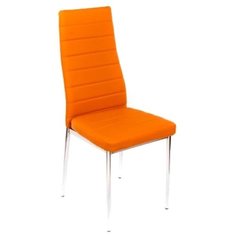 Стул Woodville DC2-001, металл/искусственная кожа, цвет: оранжевый