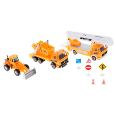 Welly Игровой набор машин Welly Строительная техника, 10 шт.