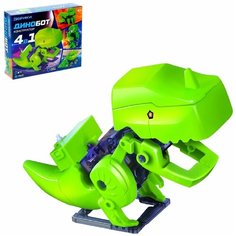 Конструктор электронный "Динобот" 4 в 1, работает от батареек 3396493 ЭВРИКИ