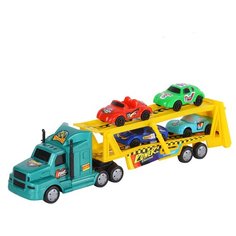 Машинка детская Инерционный Трейлер ТМ "Компания друзей" зеленый 10,5х6 х31 см