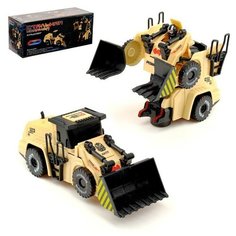 Робот-трансформер "Бульдозер", световые и звуковые эффекты, работает от батареек 4435688 Zhorya
