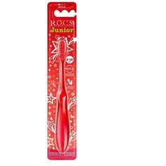 Зубная щетка R.O.C.S. Junior для детей от 6 до 12 лет, красная, мягкая