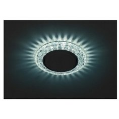 DK LD24 BL/WH DK LD24 BL/WH Светильник ЭРА декор cо светодиодной подсветкой Gx53, голубой ERA