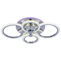 Светодиодная люстра ProfitLight 8076/4 CHR 72W+7W RGB