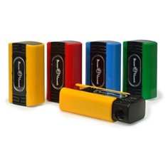 Точилка с контейнером, 2 отверстия "EASYSHARP" (4 цвета) Bruno Visconti