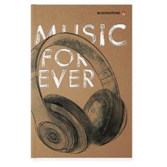 Блокнот-Престиж А5. 160 Л. "MUSIC FOREVER" Альт
