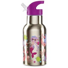 Классический термос Crocodile Creek Русалка, 0.4 л серебристый/фиолетовый