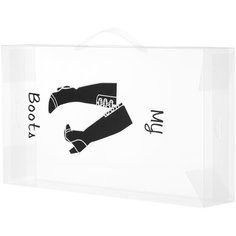 Рыжий кот Коробка для сапог SB5 11x52x30 см белый