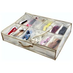 HAUSMANN Кофр для хранения обуви DV-201/DV-201P 74.5х60х15 см бежевый