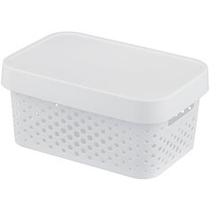 CURVER Коробка с крышкой Infinity 12,5x17,5x26см белый