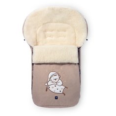 Конверт-мешок Womar S77 Exlusive Bear melange fabric в коляску 95 см бежевый