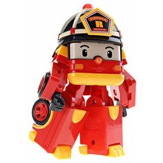 Робот-трансформер Silverlit Robocar Poli Рой 12,5 см с подсветкой и аксессуарами красный/желтый