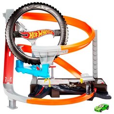 Трек Hot Wheels Hyper-Boost Tire Shop GJL16