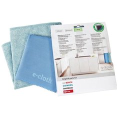 Салфетка Bosch E-cloth 2 шт, зеленый/голубой