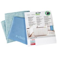 Салфетка Bosch E-cloth 2 шт, зеленый/голубой
