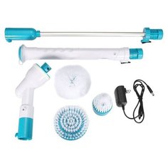 Электрощетка аккумуляторная телескопическая BRADEX Суперуборщик, белый/голубой