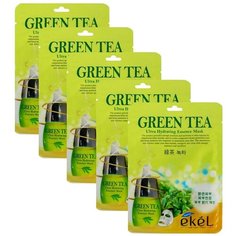 Ekel Ultra Hydrating Essence Mask Green Tea Маска тканевая Зеленый чай, 25 мл, 5 шт.