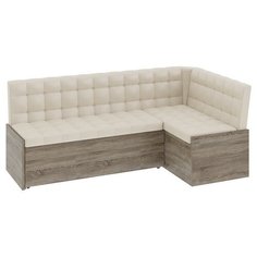 Угловой диван ТриЯ Форест угол: универсальное, размер: 194х114 см, спальное место: 175х84 см, обивка: искусственная кожа, бежевый Triya