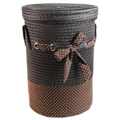 Доляна Корзина для белья Грей, 36,5 х 36,5 х 49 см коричневый