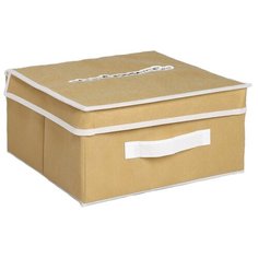 Textura Короб для хранения с крышкой 28 х 30 х 15 см Home коричневый