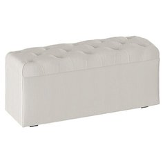 Пуфик с ящиком для хранения ТриЯ Тип 3 искусственная кожа крем Triya