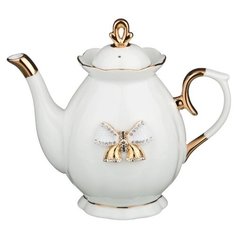 Lefard Заварочный чайник Venezia (55-2552) 900 мл, белый/золотистый