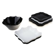 Столовый сервиз Luminarc Authentic black & white Е6195, 6 персон, 19 предм., черный/белый