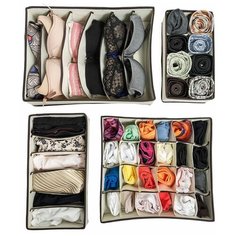 Tatkraft Набор 4 органайзера Neat белый