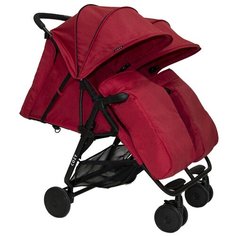 Прогулочная коляска для двойни Cozy Smart Duo, red melange