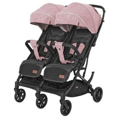 Прогулочная коляска для двойни CARRELLO Presto Duo CRL-5506, cherry pink
