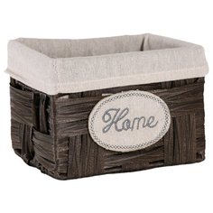 Доляна Корзина для хранения Уютный дом 13,5 х 19 х 14 см коричневый