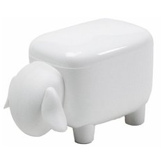 Qualy Контейнер для мелочей Sheepshape 8.4 x 7.7 x 12.7 см белый