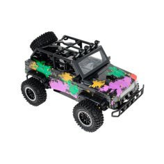 Внедорожник Пламенный мотор ПМ 020 сафари (870243/4-6) 1:16 24 см черный/фиолетовый/желтый