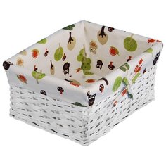Корзина для хранения "Совы", с текстильным вкладышем, прямоугольная Волшебная Страна