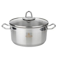 Кастрюля Agness 936-302, 3.2 л, серебристый