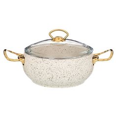 Кастрюля Agness Mercury 953-012, 2.6 л, бежевый
