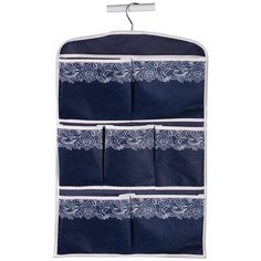 Кофр подвесной "Кружево", 7 карманов, Д600 Ш400, синий Handy Home