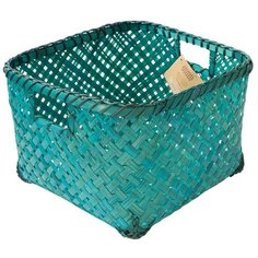 Корзина стеллажная "Изумрудное плетение", Д270 Ш270 В190, изумрудный Natural House