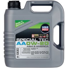 Полусинтетическое моторное масло LIQUI MOLY Special Tec AA 0W-20, 4 л