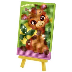 Алмазная мозаика на подставке «Улыбнись» для детей, размер 10 х 15 см. Набор для творчества Школа талантов