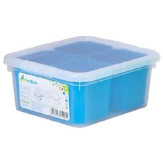 FunBox Ящик-органайзер Basic 2 л, 4 вставки S голубой