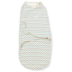 Конверт для пеленания на липучке Teal Chevron (белый с зиг-загами), размер S/M Summer Infant