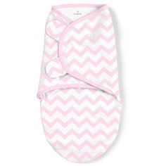 Конверт на липучке Swaddleme (розовый/зигзаги), размер S/M Summer Infant